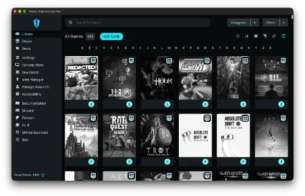 Heroic Games Launcher screenshot dark mode